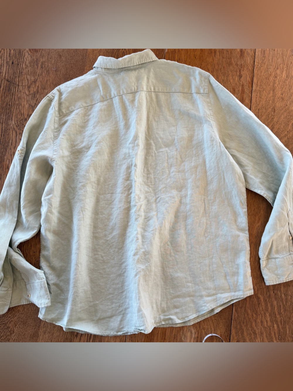 Ralph Lauren Sage 100% Linen Button-Down Shirt - Picture 8 of 9